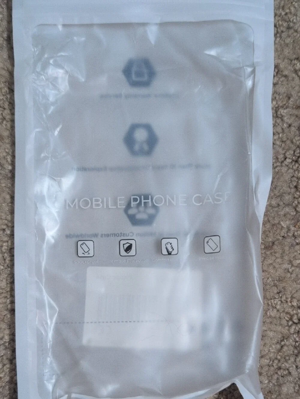 iPhone 14 Clear Phone Case with Black Butterfly Prints